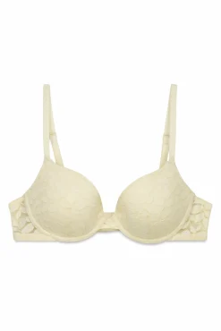 Soutien clássico BEAUTIFUL com enchimento em renda bege