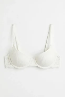 Soutien clássico com enchimento em algodão branco BEAUTIFUL