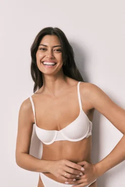 Soutien clássico com enchimento em algodão branco BEAUTIFUL