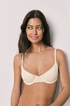 Soutien clássico com enchimento em algodão amarelo BEAUTIFUL