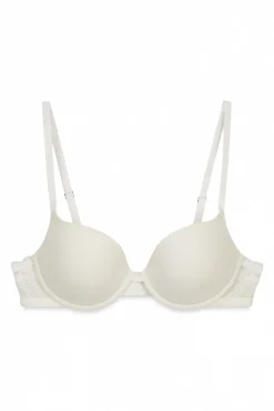 Soutien clássico às riscas em microfibra branco BEAUTIFUL