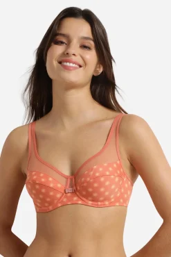 Soutien com aro grande capacidade em tule