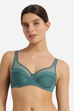 Soutien com aro grande capacidade em tule
