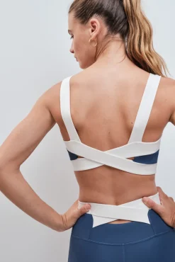Soutien desportivo bandeau 4D Stretch azul