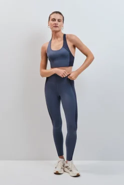 Soutien desportivo crop 4D Stretch azul-escuro