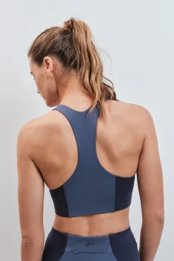 Soutien desportivo crop 4D Stretch azul-escuro