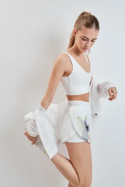 Soutien desportivo crop 4D Stretch branco