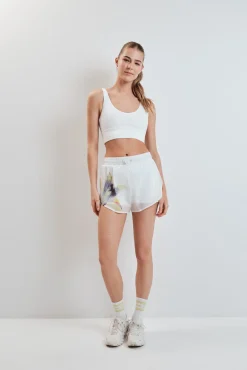 Soutien desportivo crop 4D Stretch branco