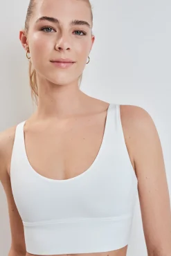 Soutien desportivo crop 4D Stretch branco