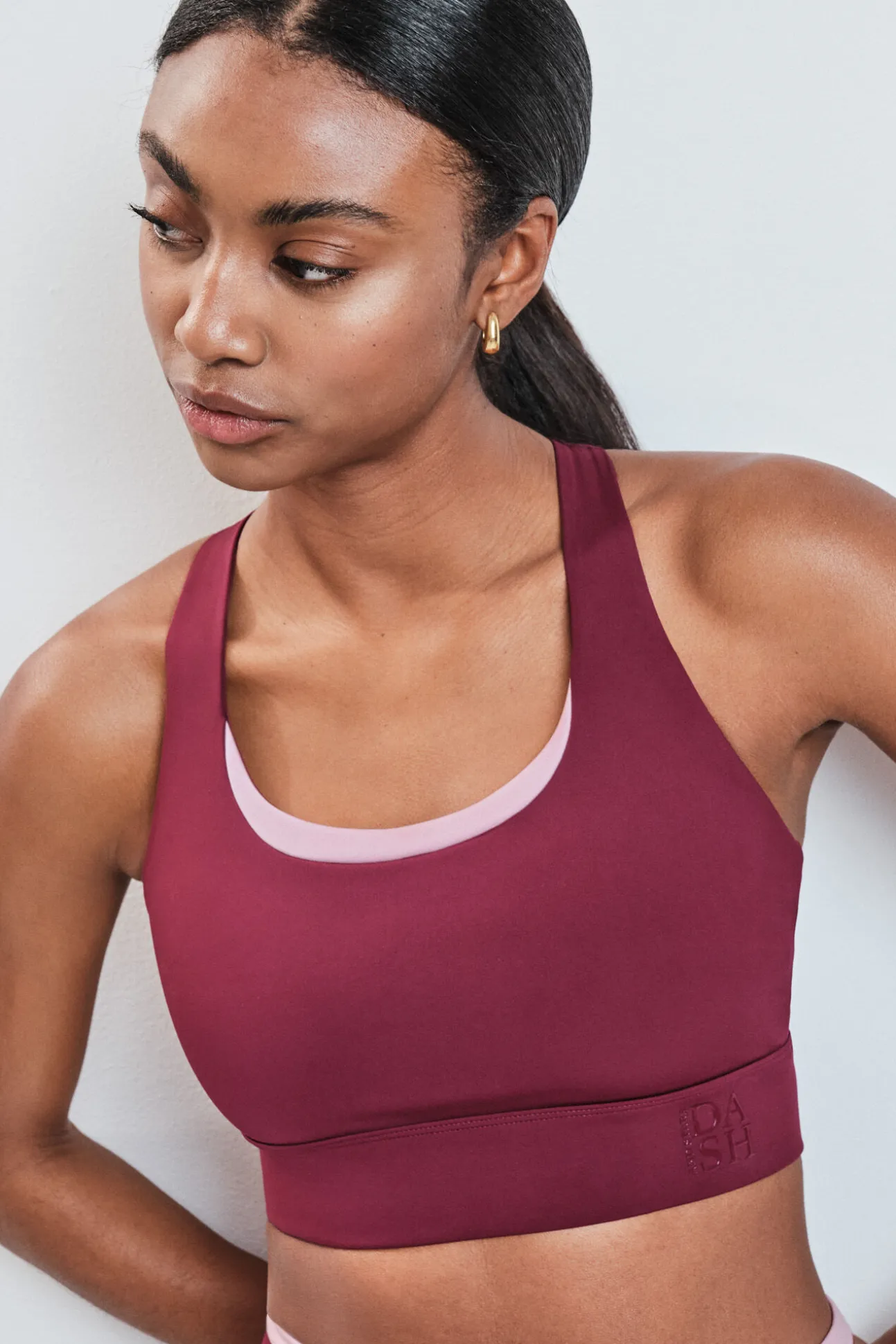 Soutien desportivo 4D STRETCH borgonha