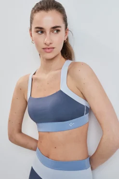 Soutien desportivo 4D Stretch color block azul