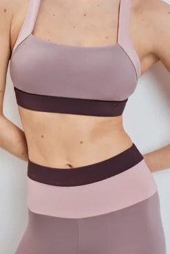 Soutien desportivo 4D Stretch color block rosa