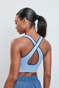 Soutien desportivo 4D Stretch reversível azul