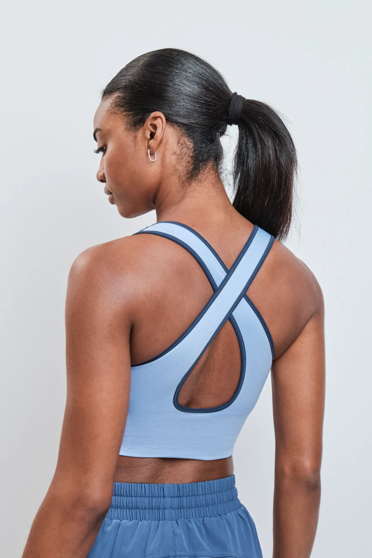 Soutien desportivo 4D Stretch reversível azul