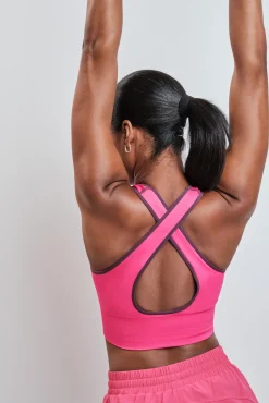 Soutien desportivo 4D Stretch reversível rosa