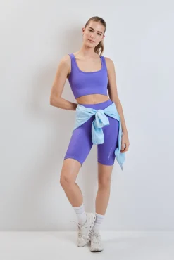 Soutien desportivo SEAMLESS COMFORT estampado vichy azul