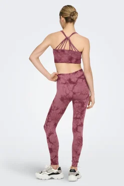 Soutien desportivo sem costura tie dye