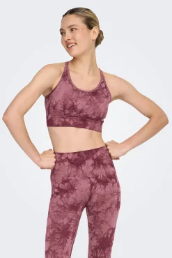 Soutien desportivo sem costura tie dye