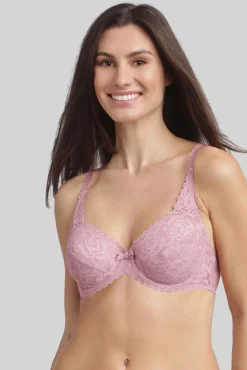 Soutien moldador com aros em renda floral