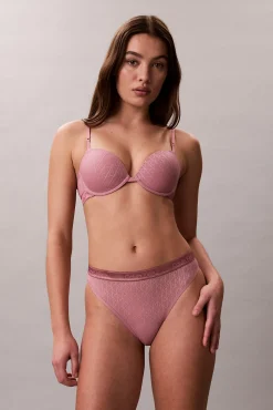 Soutien push-up com aros estampado
