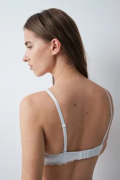 Soutien push-up em algodão azul GORGEOUS