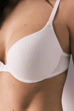 Soutien push up em algodão branco GORGEOUS