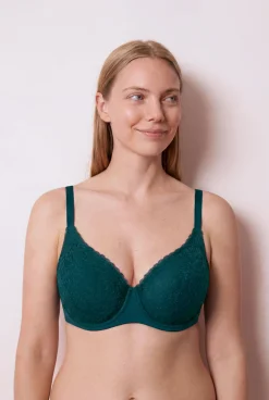 Soutien push-up em renda verde escuro GORGEOUS