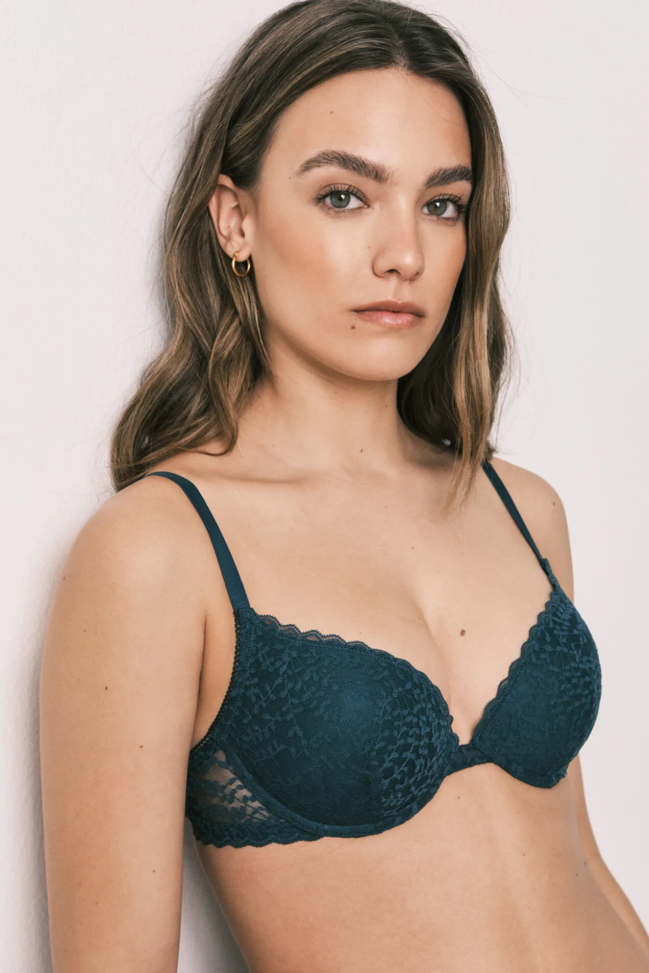 Soutien push-up em renda verde escuro GORGEOUS