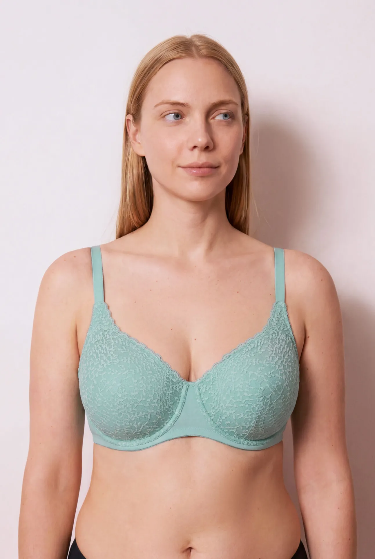 Soutien push-up em renda verde GORGEOUS