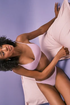 Soutien top pointelle rosa