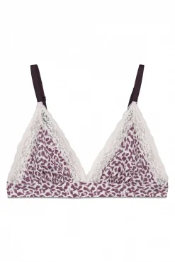 Soutien triangular estampado animal print NATURAL
