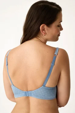 Soutien triangular maternity com enchimento e bolinhas