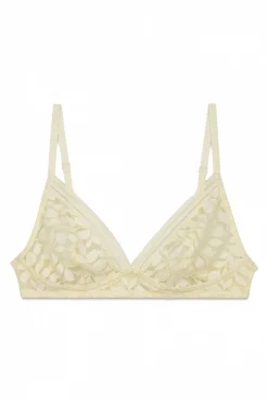 Soutien triangular NATURAL em renda bege