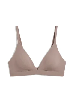Soutien triangular sem costura marrom LOVELY