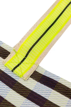 Stripe pattern bag - Black and white