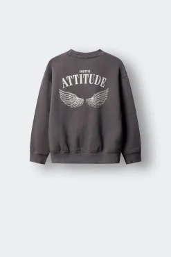 Sweatshirt asas tachas menina