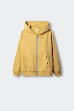 Sweatshirt básica aberta menino