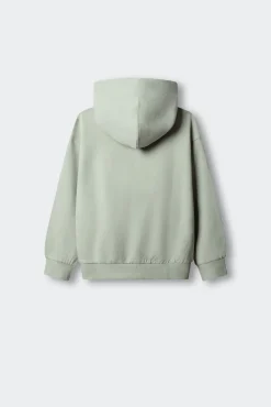 Sweatshirt básica aberta menina