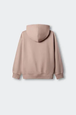 Sweatshirt básica aberta menina