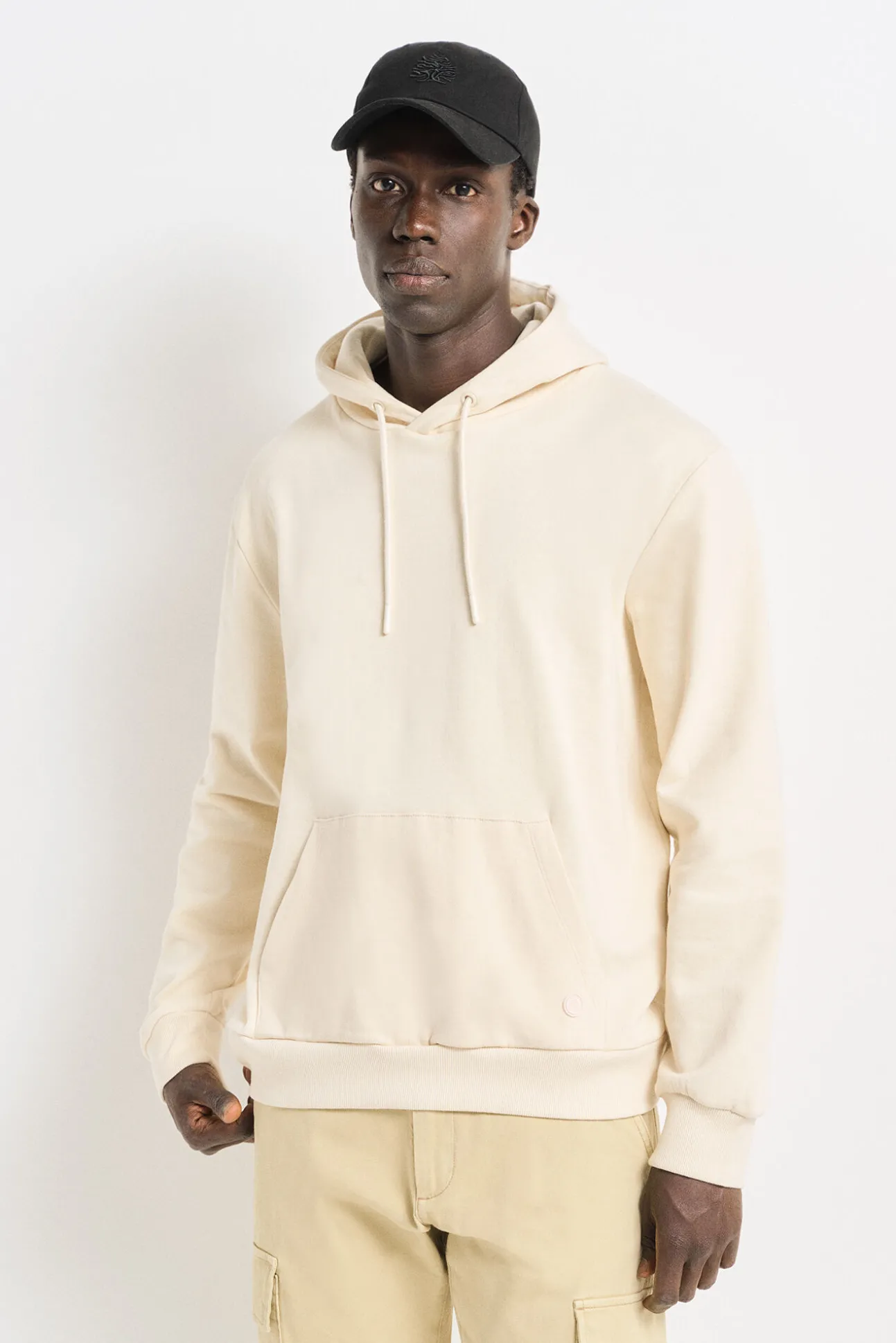 Sweatshirt básica capuz