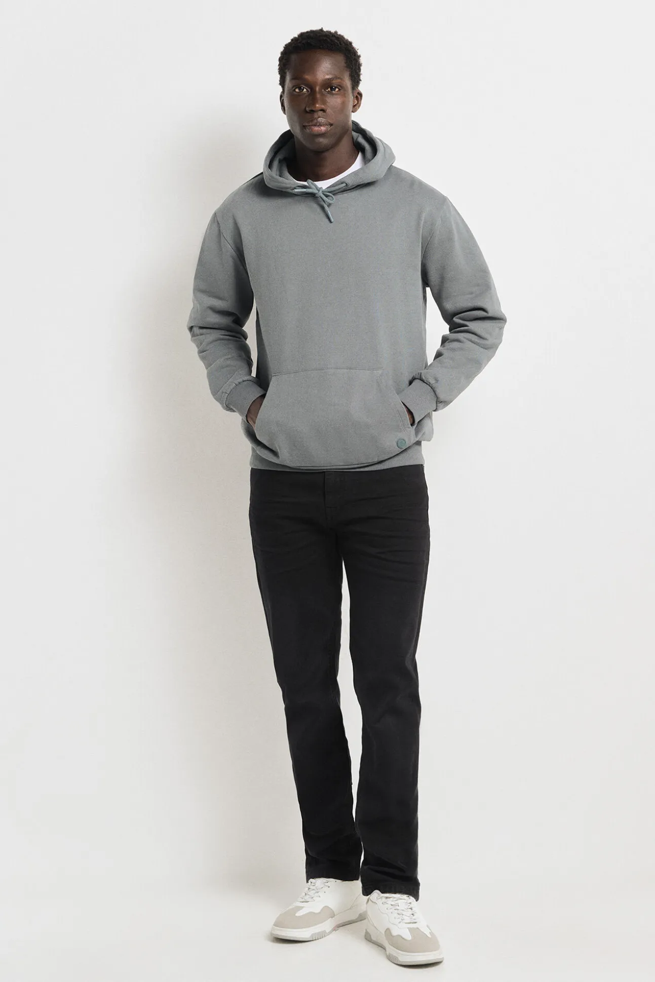 Sweatshirt básica capuz