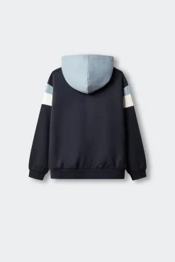 Sweatshirt básica cortada e cosida para criança