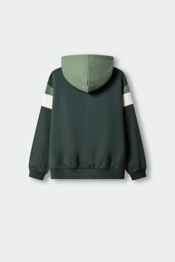 Sweatshirt básica cortada e cosida para criança