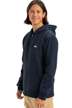 Sweatshirt com capuz e fecho-éclair