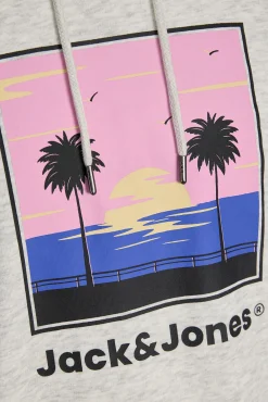 Sweatshirt com capuz em algodão macia