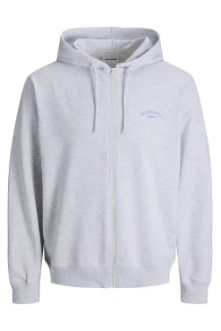 Sweatshirt com fecho-éclair, estilo descontraído