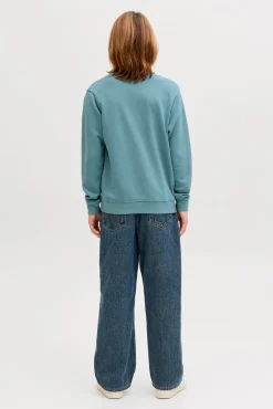 Sweatshirt com logo quadrado