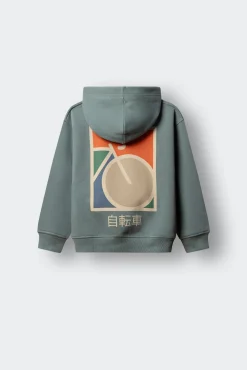 Sweatshirt de bicicleta japonês para criança