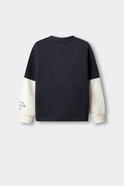 Sweatshirt de manga dupla para menino