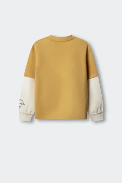 Sweatshirt de manga dupla para menino